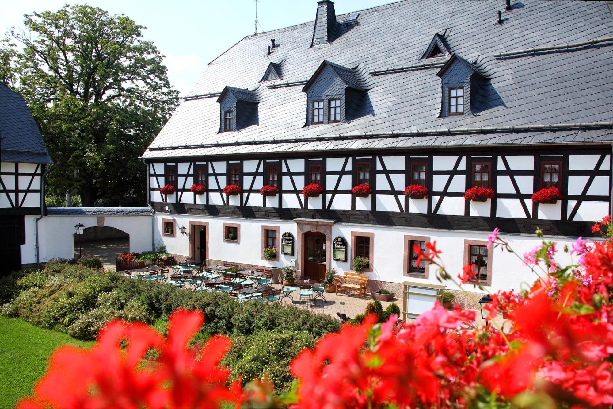 Hotel Folklorehof Chemnitz Exterior foto